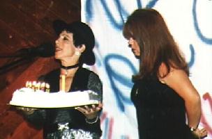 Picture of Sandy, Maureen and cake